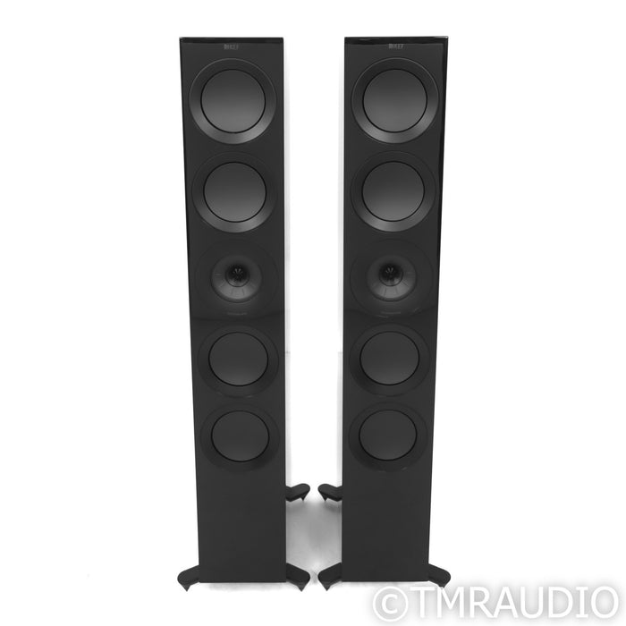 KEF R11 Floorstanding Speakers; Gloss Black Pair