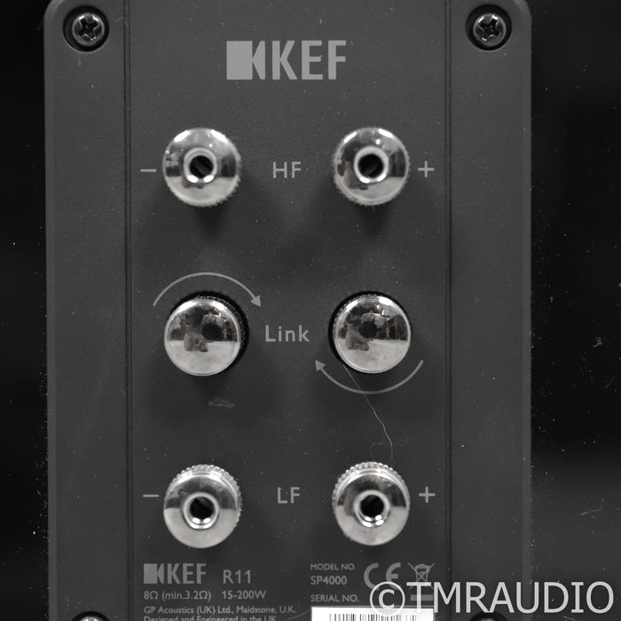 KEF R11 Floorstanding Speakers; Gloss Black Pair