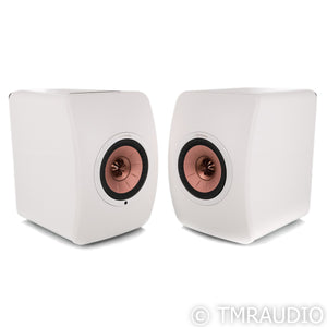 KEF LS50 Wireless Powered Bookshelf Speakers; White Gloss Pair