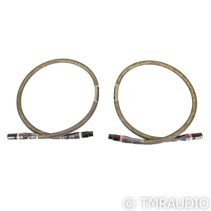 Acoustic Zen Absolute Copper XLR Cables; 1m Pair Balanced Interconnect