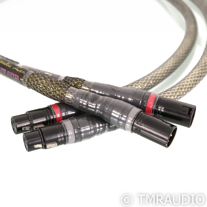 Acoustic Zen Absolute Copper XLR Cables; 1m Pair Balanced Interconnect