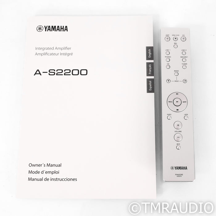 Yamaha A-S2200 Stereo Integrated Amplifier; Silver