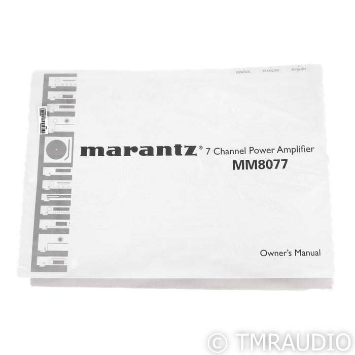 Marantz MM8077 7 Channel Power Amplifier; MM-8077; Black