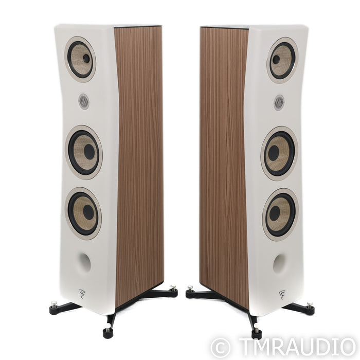 Focal Kanta N3 Floorstanding Speakers; Walnut & Ivory Pair (Open Box)