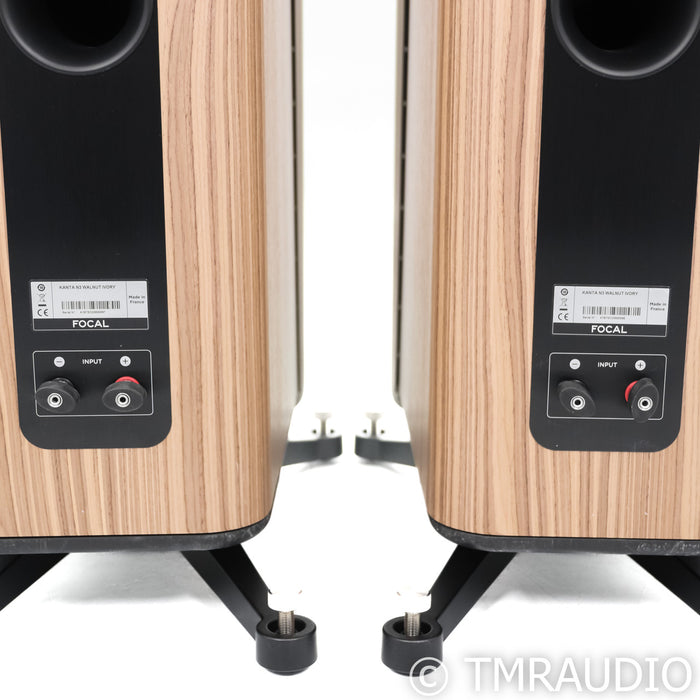 Focal Kanta N3 Floorstanding Speakers; Walnut & Ivory Pair (Open Box)