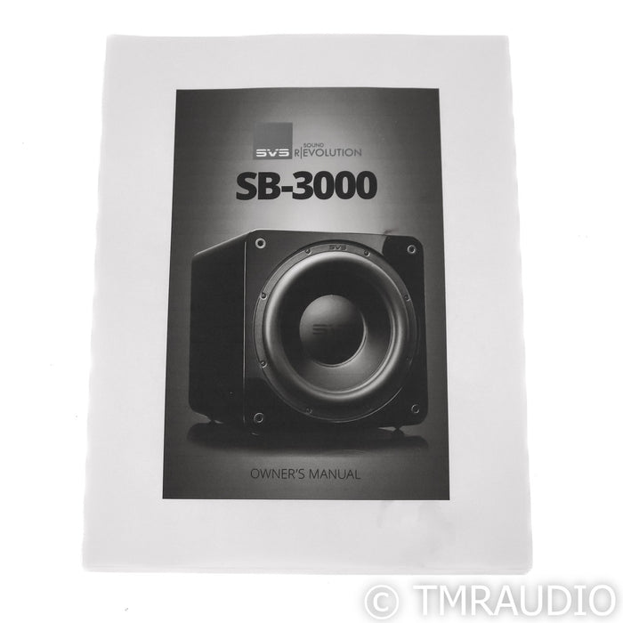 SVS SB-3000 12" Powered Subwoofer; Bluetooth; Black