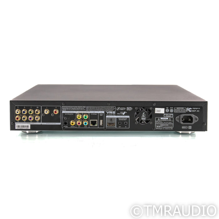 Oppo BDP-83 Universal Disc Player; CD / SACD / DVD / Blu-Ray