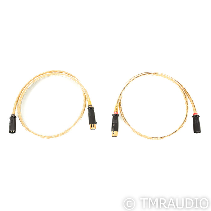 WireWorld Gold Eclipse XLR Cables; 1m Pair Balanced Interconnects