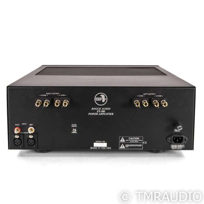 Rogue Audio Stereo 100 Stereo Tube Power Amplifier; ST100; Black
