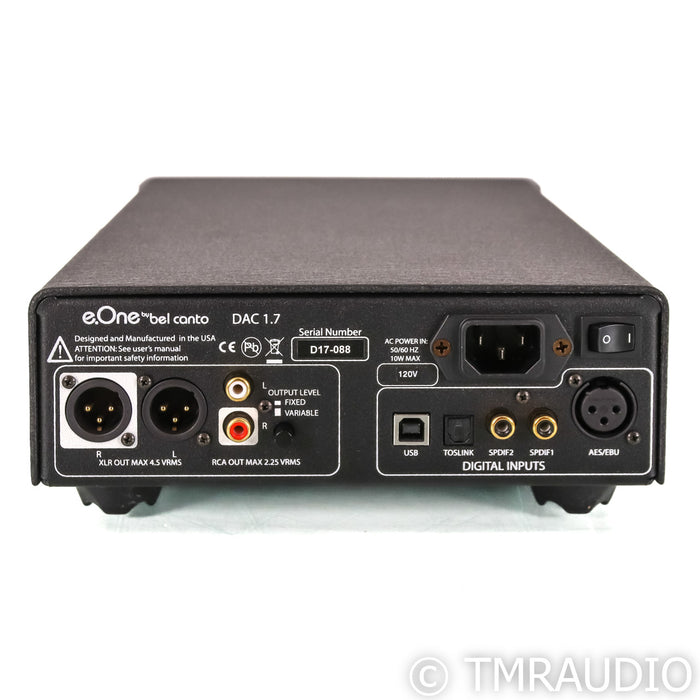 Bel Canto e.One 1.7 DAC / Headphone Amplifier; Silver