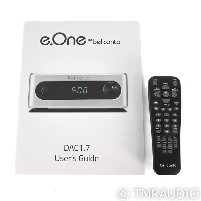 Bel Canto e.One 1.7 DAC / Headphone Amplifier; Silver