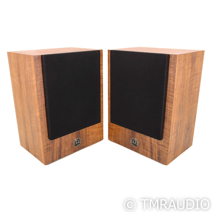 Omega Speaker Systems Super 3 Bookshelf Speakers; Curly Walnut Pair