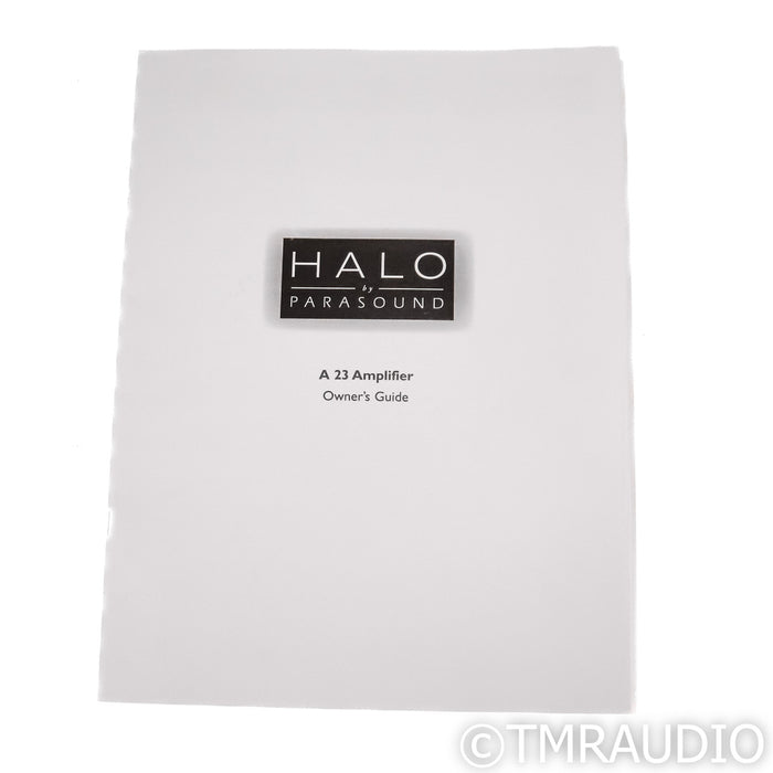 Parasound Halo A23 Stereo Power Amplifier; Black; A-23