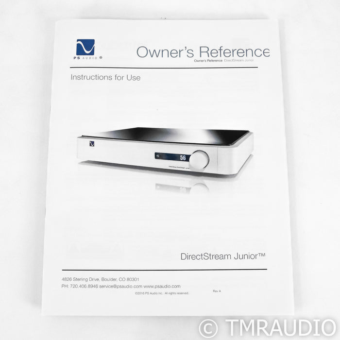 PS Audio DirectStream Jr. DAC; D/A Converter; Roon Ready; SIlver