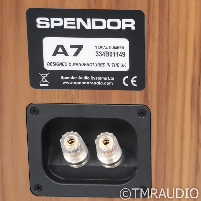Spendor A7 Floorstanding Speakers; Walnut Pair