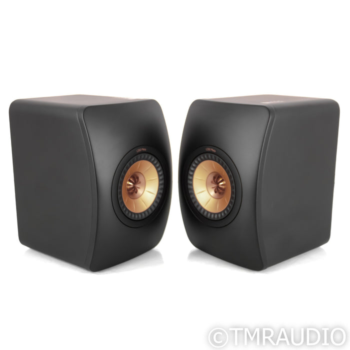 KEF LS50 Meta Bookshelf Speakers; Black and Copper Pair