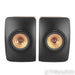 KEF LS50 Meta Bookshelf Speakers; Black and Copper Pair