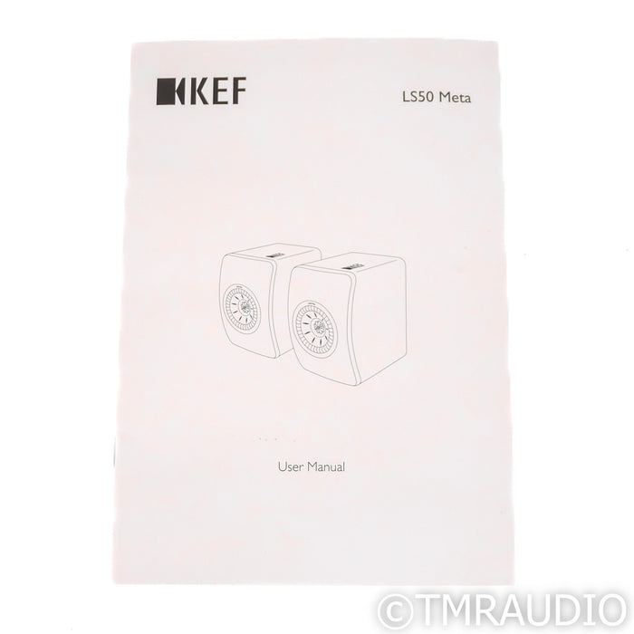 KEF LS50 Meta Bookshelf Speakers; Black and Copper Pair