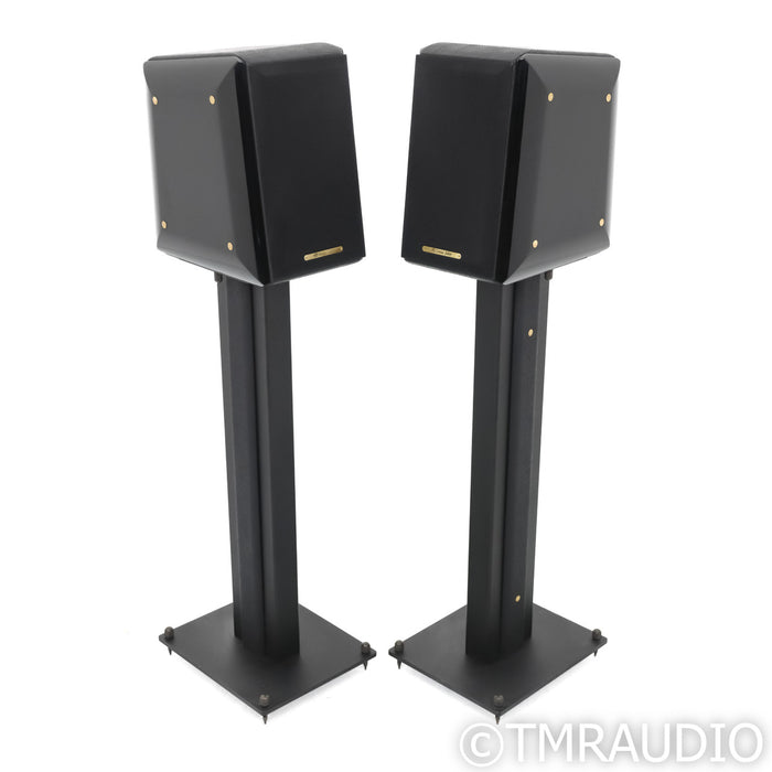 Sonus Faber Concertino Bookshelf Speakers; Black Gloss Pair w/ Stands