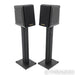 Sonus Faber Concertino Bookshelf Speakers; Black Gloss Pair w/ Stands