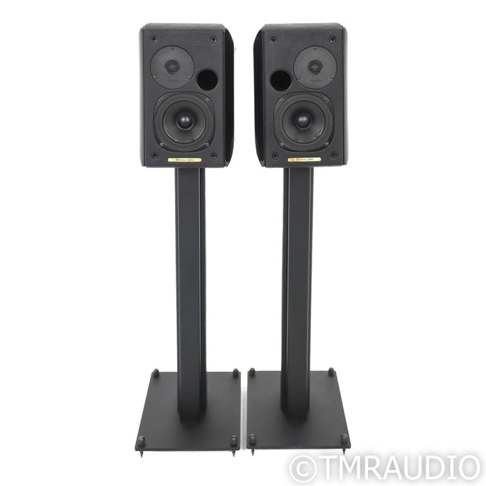 Sonus Faber Concertino Bookshelf Speakers; Black Gloss Pair w/ Stands