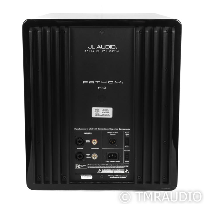 JL Audio Fathom f112 12" Powered Subwoofer; Gloss Black;  v1