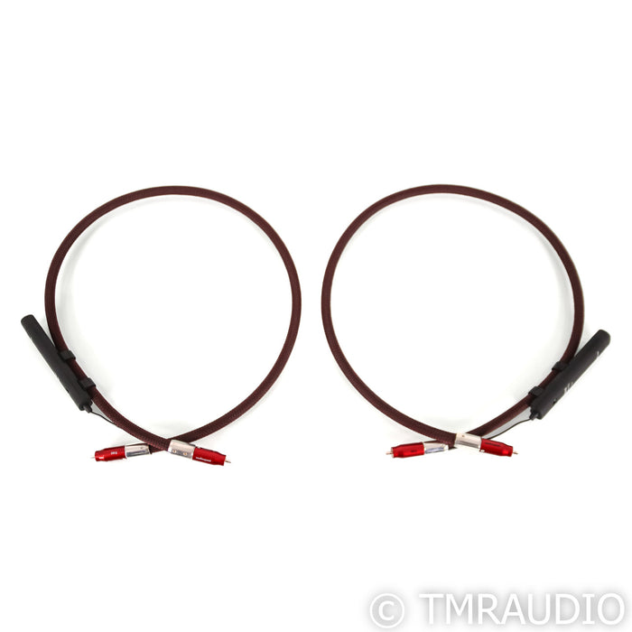 AudioQuest Fire RCA Cables; 1m Pair Interconnects; 72v DBS