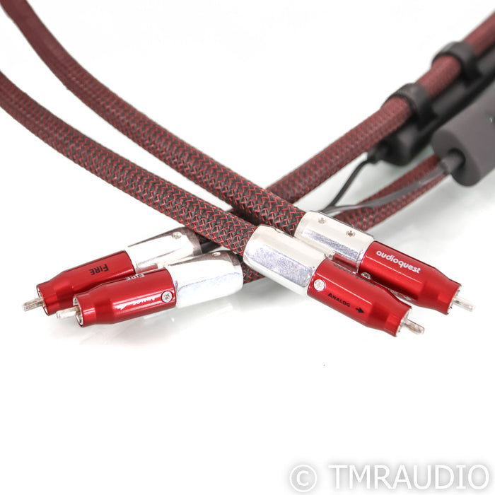AudioQuest Fire RCA Cables; 1m Pair Interconnects; 72v DBS