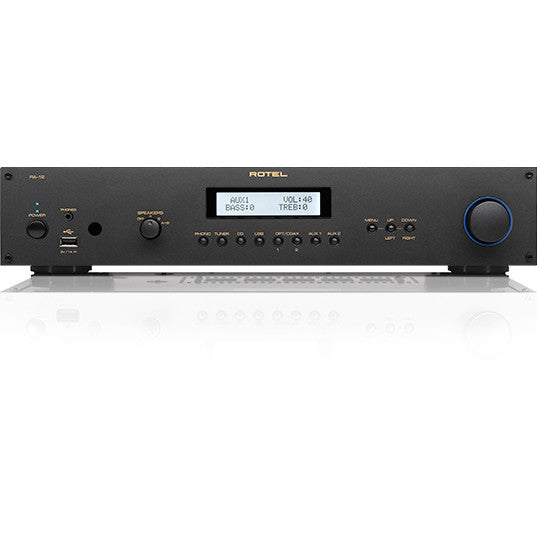 Rotel RA-12 Stereo Integrated Amplifier; MM Phono; Bluetooth; Black (New)