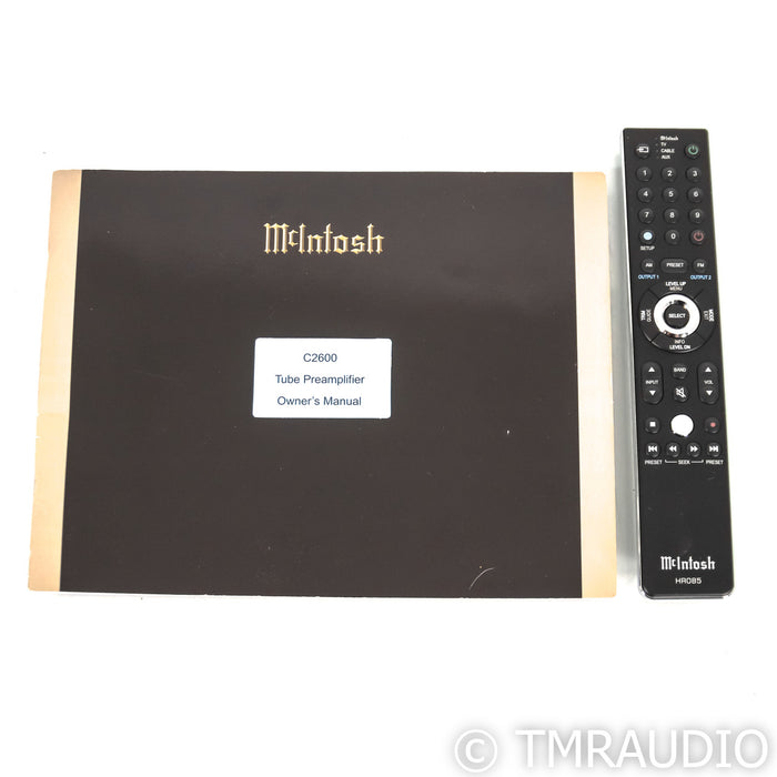 McIntosh C2600 Stereo Tube Preamplifier; MM / MC Phono; DAC; Black