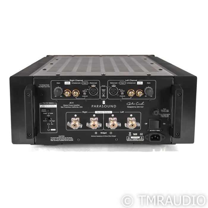 Parasound Halo JC 5 Stereo / Mono Power Amplifier; JC5; John Curl; Black