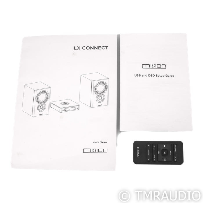 Mission LX Connect Wireless Bookshelf Speakers; Black Pair