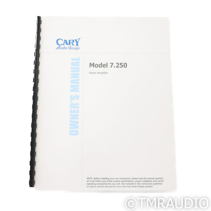 Cary Audio Model 7.250  Seven Channel Power Amplifier; Silver