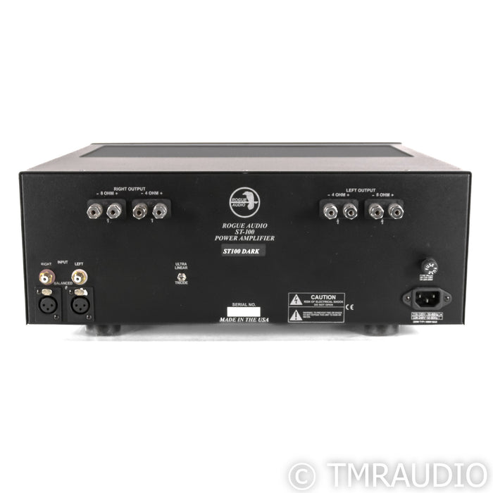 Rogue Audio ST100 Dark Stereo Tube Power Amplifier; Stereo 100; Black