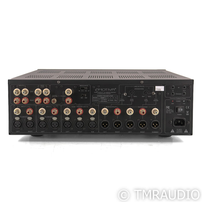Emotiva XSP-1 Gen2 2.1 Channel Preamplifier; MM / MC Phono; Black