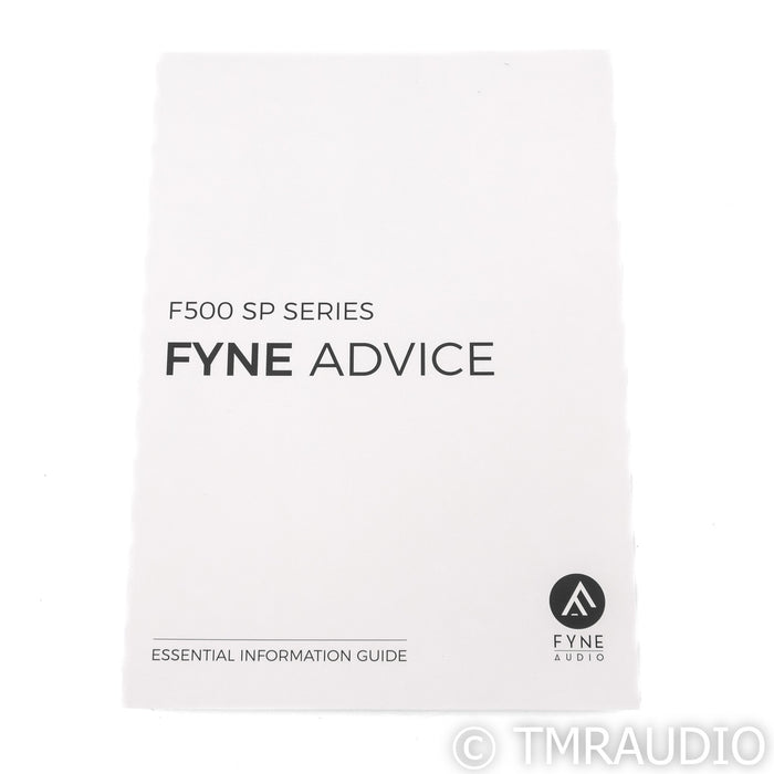 Fyne Audio F500SP Bookshelf Speakers; Black Gloss Pair