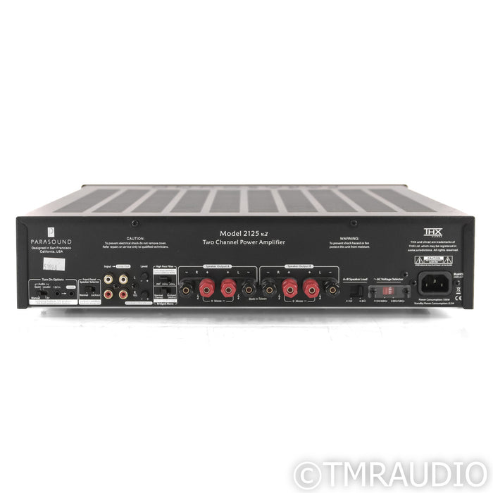Parasound Model 2125 v.2 Stereo / Mono Power Amplifier; Black