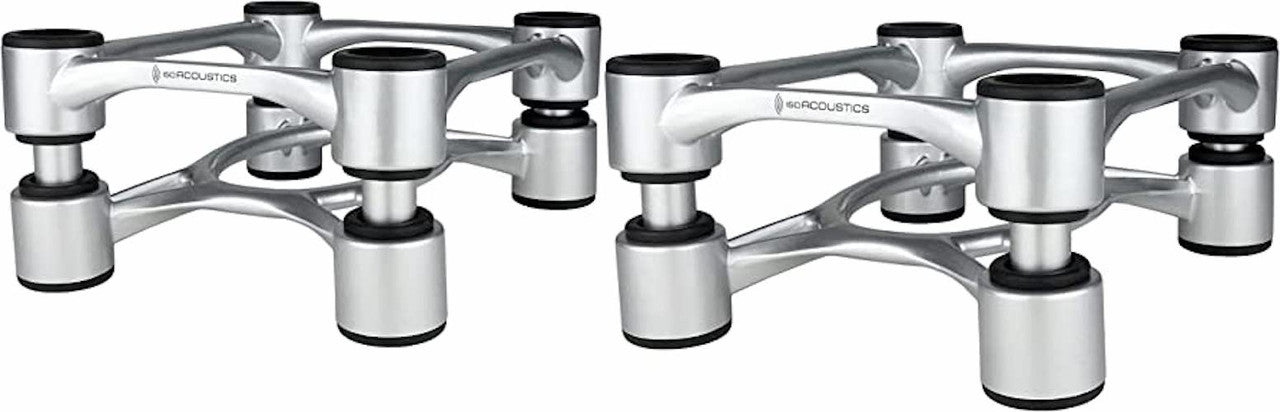 IsoAcoustics Aperta Isolation Stands; Silver Pair (Open Box)