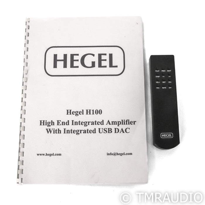Hegel H100 Stereo Integrated Amplifier; USB; DAC; Black