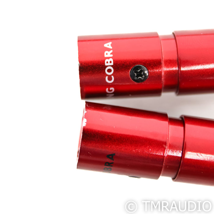AudioQuest King Cobra XLR Cables; 1m Pair Balanced Interconnects