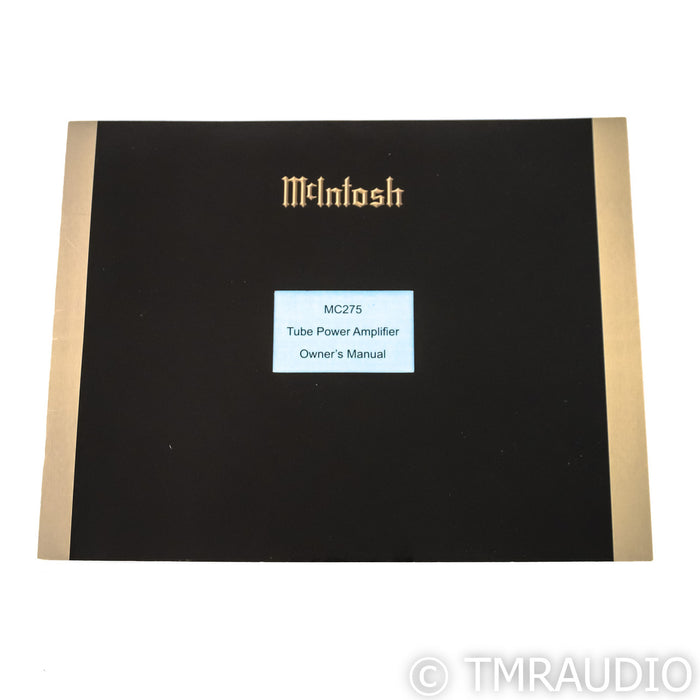 McIntosh MC275 MkVI Stereo / Mono Tube Power Amplifier; MC-275; Mk 6