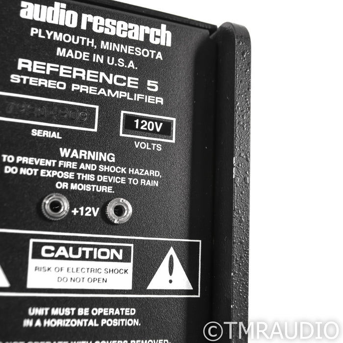 Audio Research Reference 5 Stereo Tube Hybrid Preamplifier; Silver (New Tubes)