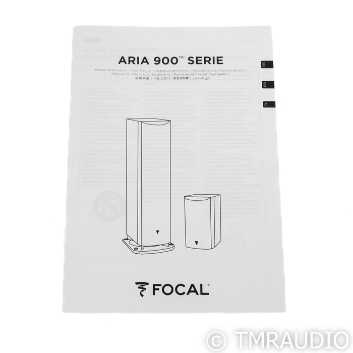 Focal Aria 906 Bookshelf Speakers; Black High Gloss Pair