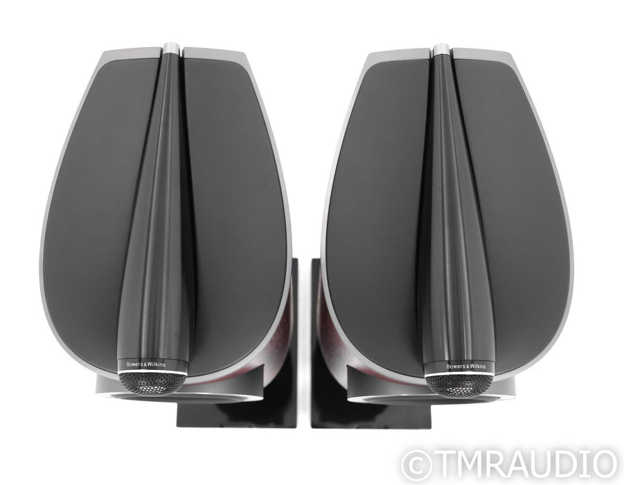 B&W 805 D4 Bookshelf Speakers; Rosenut Pair w/ Stands
