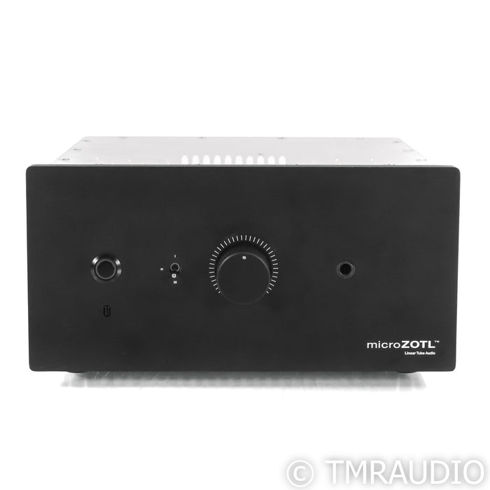 Linear Tube Audio MicroZOTL MZ2 Stereo Tube Headphone Amplifier; MZ-2; Black; LPS+