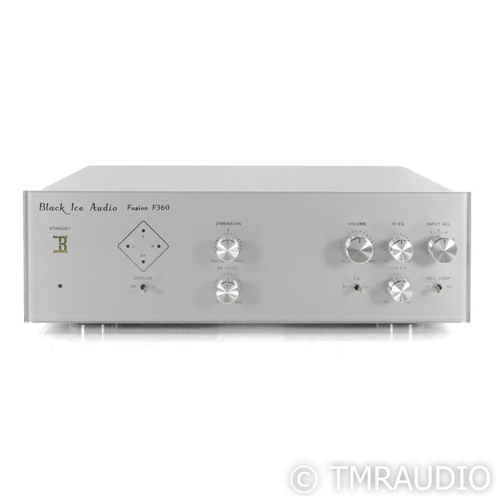 Black Ice Audio Fusion 360 Stereo Tube Preamplifier; Carbon Silver