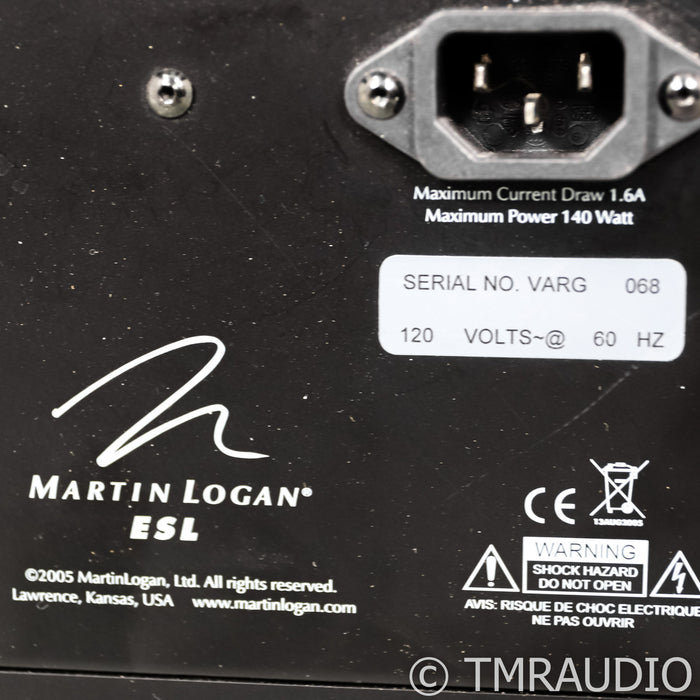 Martin Logan Vantage Electrostatic Floorstanding Speakers; Bird's Eye Maple Pair