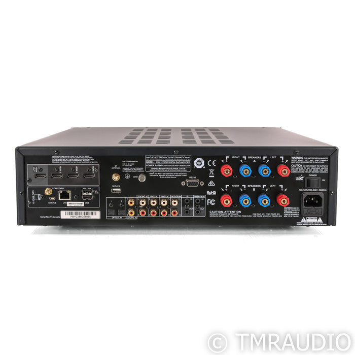 NAD C388 Stereo Integrated Amplifier DAC; w/ BlueOS 2i & HDMI Module; Black
