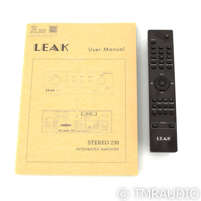 Leak Stereo 230 Stereo Integrated Amplifier; DAC; MM Phono; Bluetooth