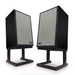 KLH Model Three Bookshelf Speakers; Pair with Stands; Nordic Noir w/ Medici Grey Grill